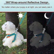 Reflective Step-In Dog Harness Leash Set - Soft Vest for Small & Medium Breeds