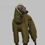 Thickened Winter Dog Jacket - Neck-Cover Coat for Big Dogs
