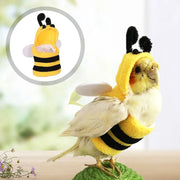 Bee Costume Flying Suit Hoodie for Pet Birds