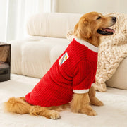 Big Dog Fleece Hoodie Jacket - Soft Warm Vest for Large Breeds