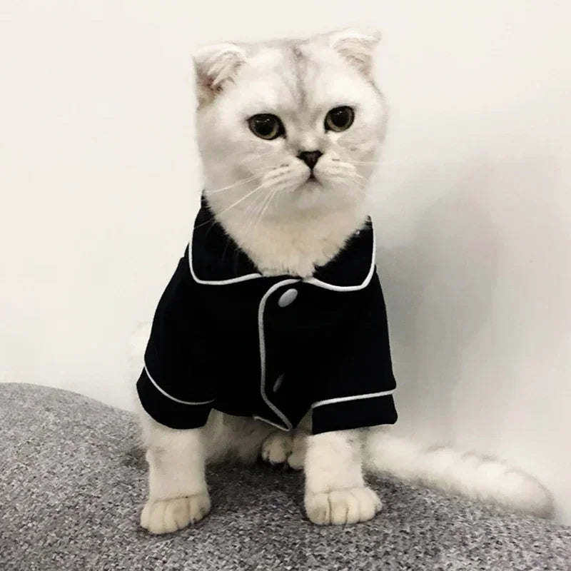 Christmas Cat Hoodie Suit - Winter Pet Costume Sweatshirt