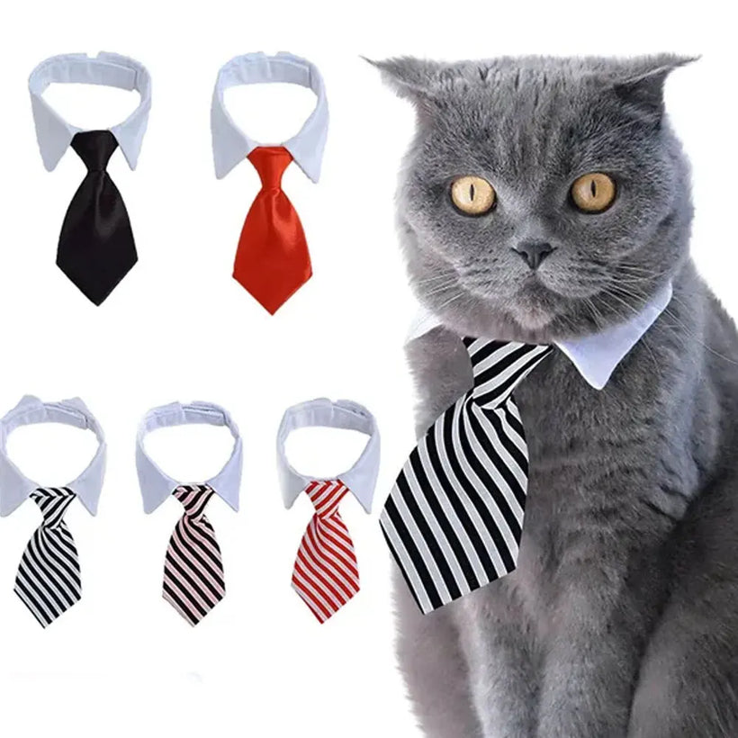 Adjustable Pet Bow Tie Necktie Collar for Small Dogs and Cats
