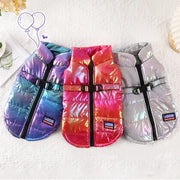 Rainbow Gradient Dog Coat - Warm Winter Puppy Vest
