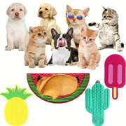 Small Pet Silicone Lick Mat and Slow Feeder Bowl for Cats and Dogs Under 3kg