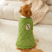 Big Dog Fleece Hoodie Jacket - Soft Warm Vest for Large Breeds