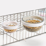 Detachable Transparent Bird Feeding Bowl for Parrots