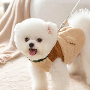 Brown Two-Legged Dog Cardigan Jacket - Warm Winter Pet Coat S-XXL