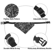 Adjustable Bandana Collar for Dogs and Cats - Printed Neckerchief Style