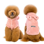 Warm Cotton Cat Jacket - Pink Winter Pet Coat