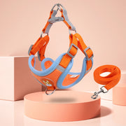 Reflective Step-In Dog Harness Leash Set - Soft Vest for Small & Medium Breeds