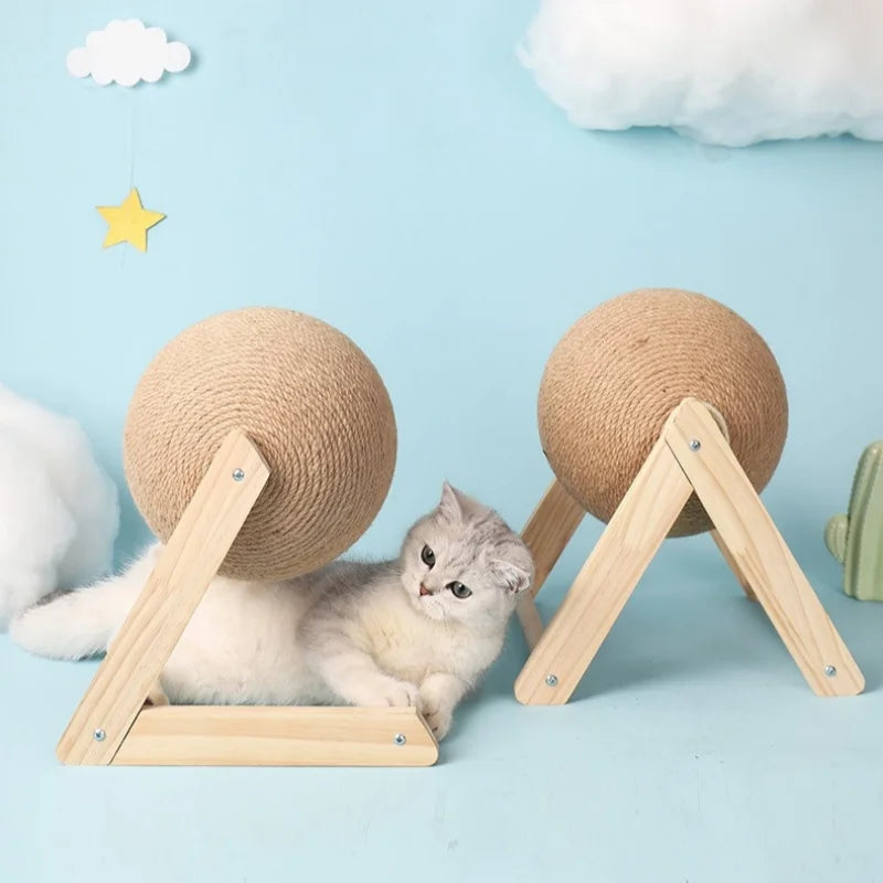 Sisal Rope Cat Scratching Ball Board for Paw Grinding