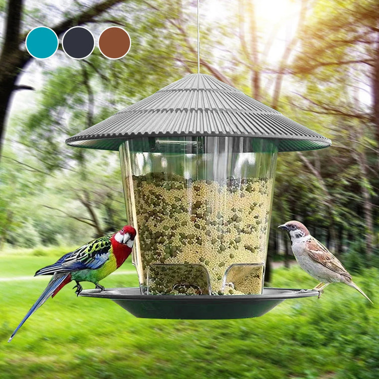 Hanging Outdoor Bird Feeder with Multiple Food Ports
