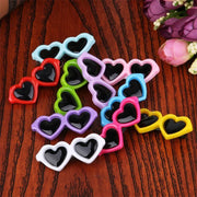 Heart Sunglasses Pet Hair Clips - Dog and Cat Bow Accessories