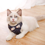 Mesh Pet Harness and Leash Set - Bowknot Cat and Puppy Vest