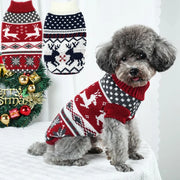 Christmas Knit Dog Sweater - Festive Winter Outfit for Small & Medium Pets