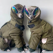 Thickened Winter Dog Jacket - Neck-Cover Coat for Big Dogs