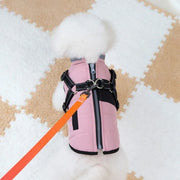 Adjustable Waterproof Dog Jacket - Padded Reflective Coat with Harness