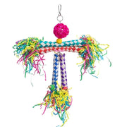 Parrot Biting and Foraging Toy Set with Colorful Tubes