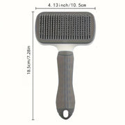Self-Cleaning Slicker Brush for Dogs and Cats - Hair Removal Grooming Comb