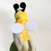 Bee Costume Flying Suit Hoodie for Pet Birds