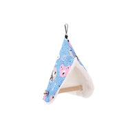 Soft Plush Hanging Parrot Nest Hammock and Cage Hut
