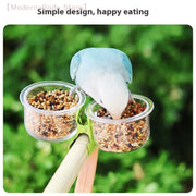 Clip-On Parrot Food and Water Bowl for Small Bird Cages