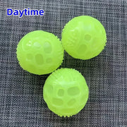 Glow-in-the-Dark TPR Squeaky Chew Ball for Dogs